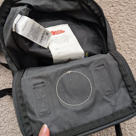 Fjallraven Kanken Mini Backpack in Dark Grey main image 13